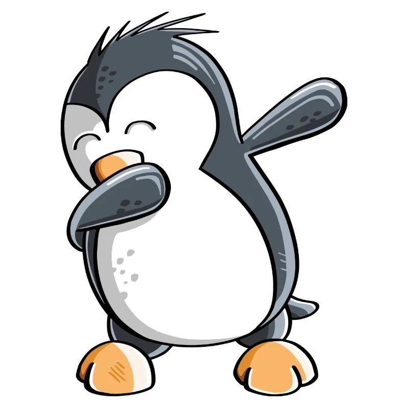 Dab Dance Penguin - Dabbing - Fun Comic - Gift
