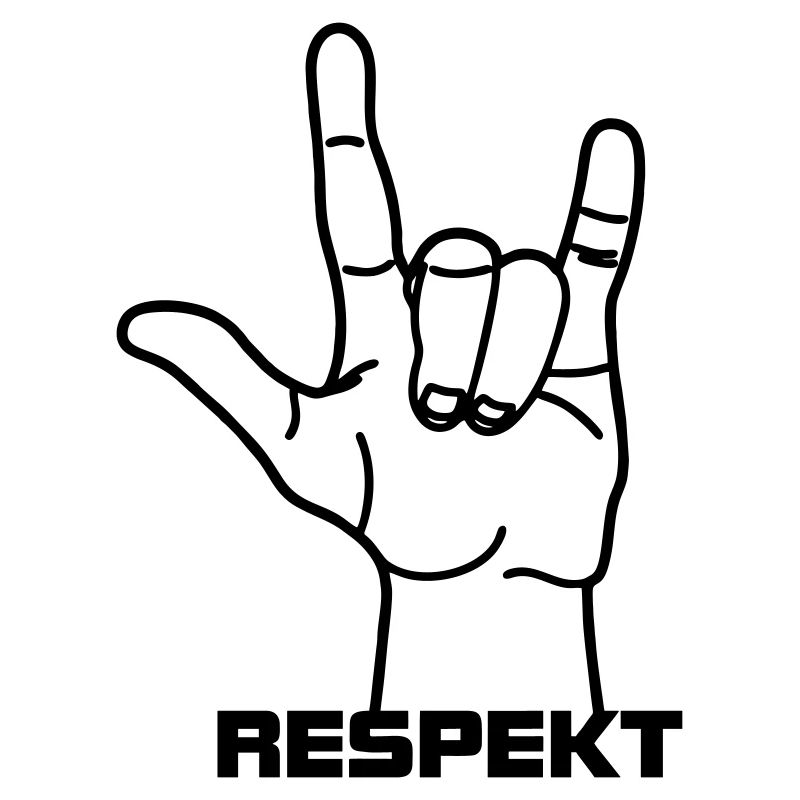 Hand gesture german Respekt