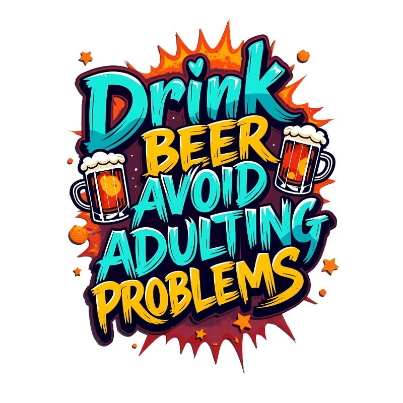 DRINK BEER, AVOID ADULTING PROBLEMS