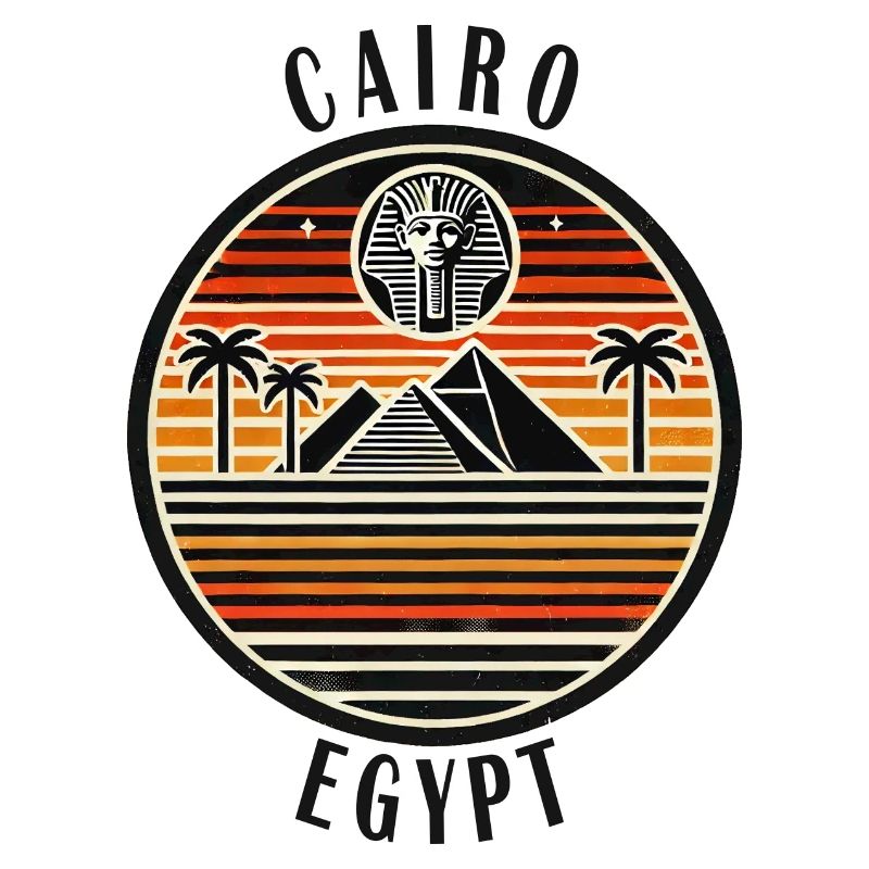Conception de la pyramide du Caire en Égypte