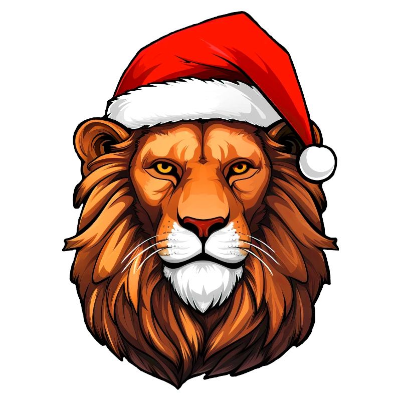 Löwe Weihnachtsmann