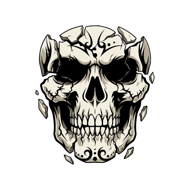 Splintering Skull – Gothic Graphics