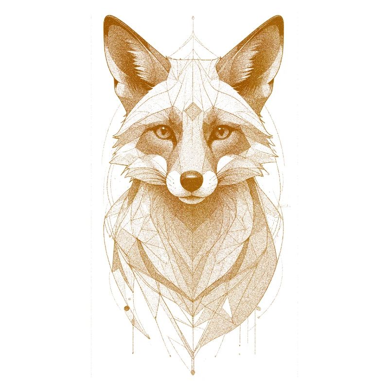 Wolf Head with Mandala Crown