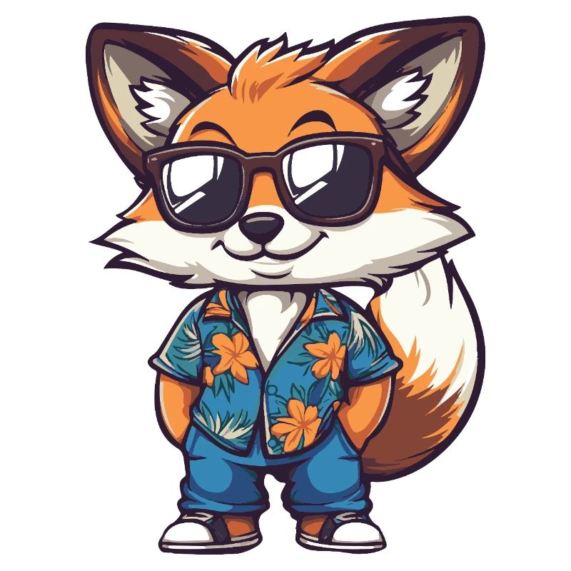 Fuchs Comic Urlaub