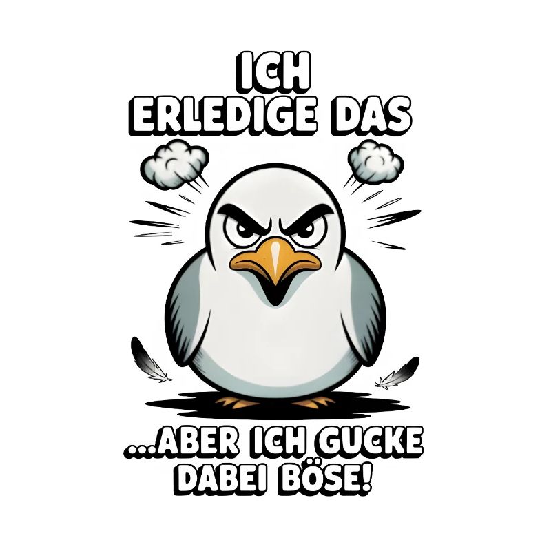 Möwe Seevogel Nen scheiss muss ich