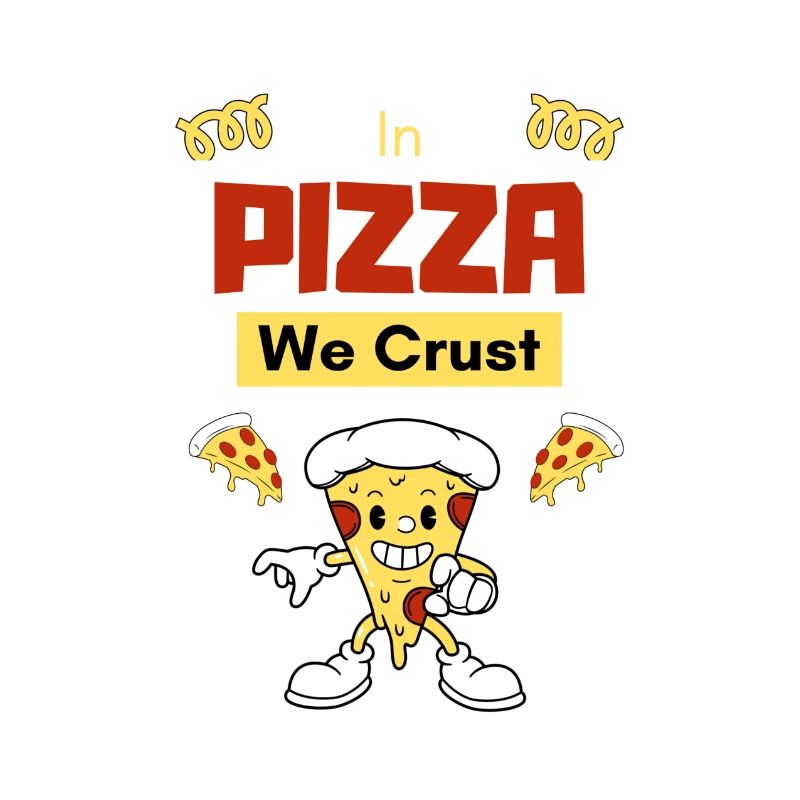 In der Pizza machen wir eine Kruste