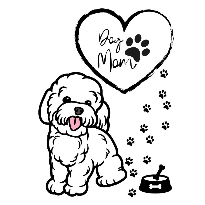 Pull mignon pour maman chien, pull chiot pour femme