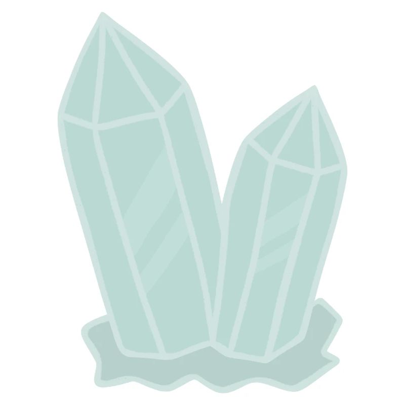 Crystal Cluster Geode Illustration