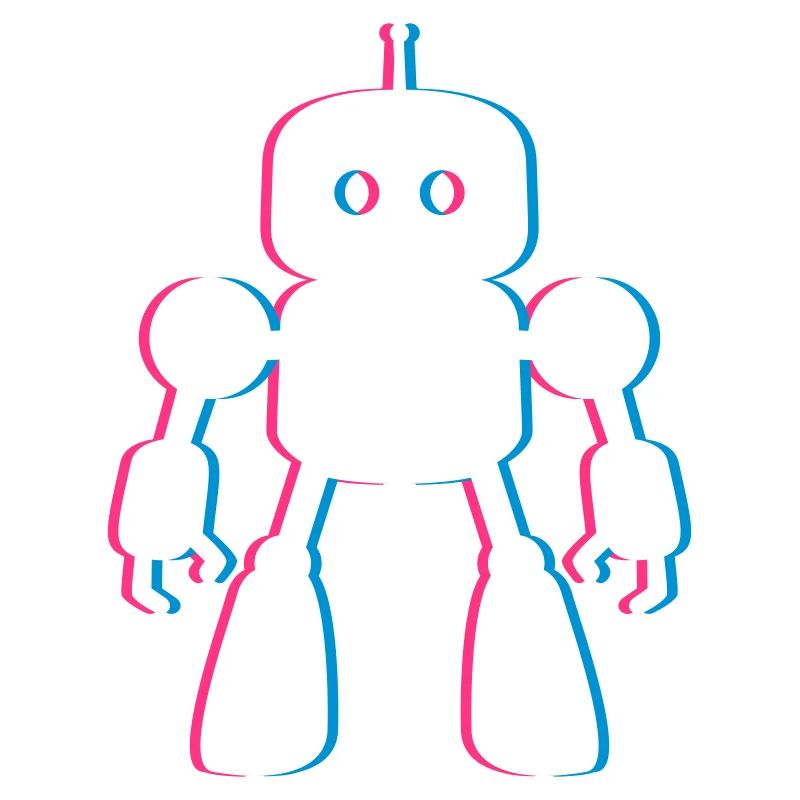 Robot 3D Effect – Future Meets AI Design
