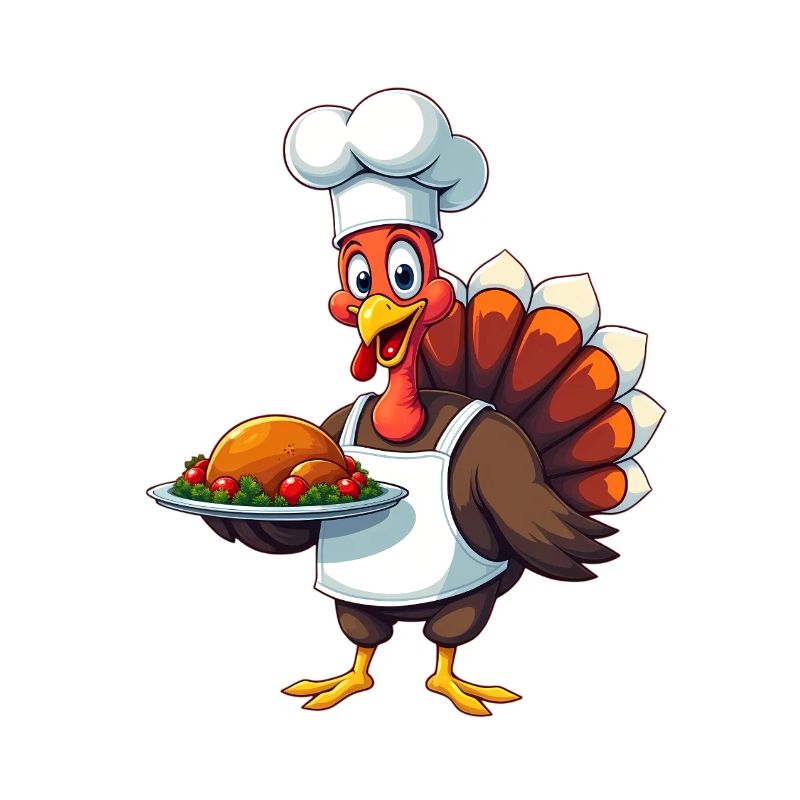 Cuisinier de dinde de Thanksgiving Thanksgiving