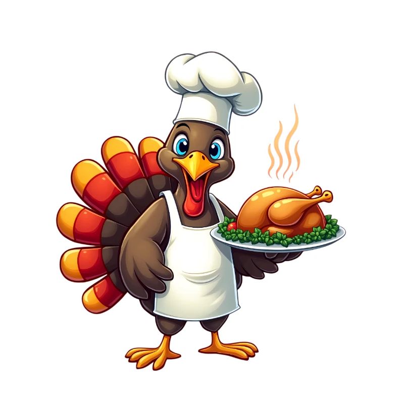 Cuisinier de dinde de Thanksgiving Thanksgiving