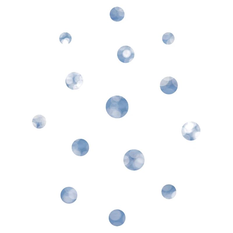 Blue Bokeh Light Points Pattern