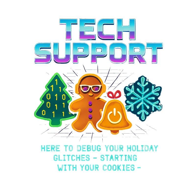 Lustiger Technischer Support Debug Weihnachten