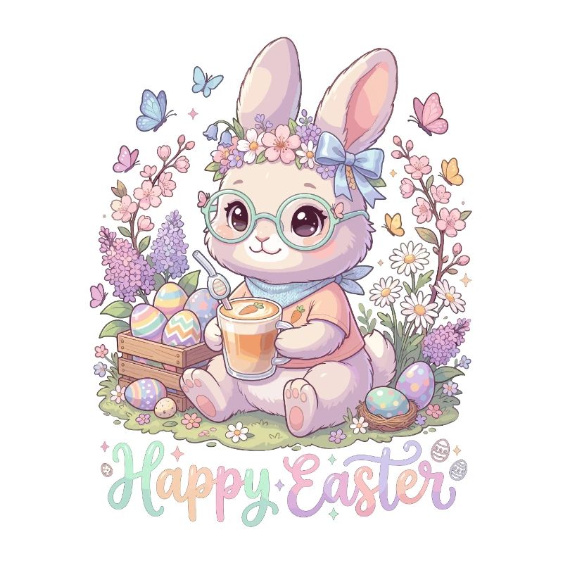 Pastel Bunny Easter Magic « Joyeuses Pâques »