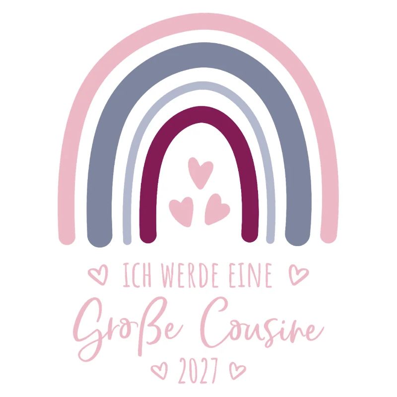 Ich werde eine Große Cousine 2027 Regenbogen 