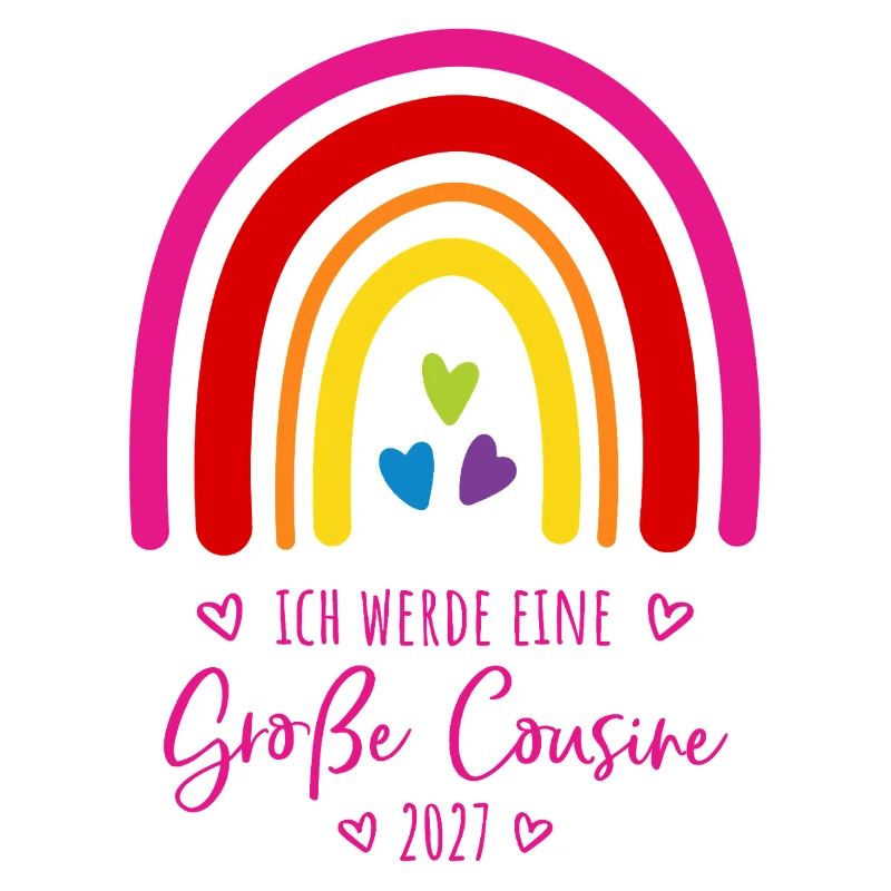 Ich werde eine Große Cousine 2027 Regenbogen