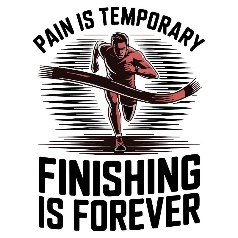 Finish Line Motivation Runner