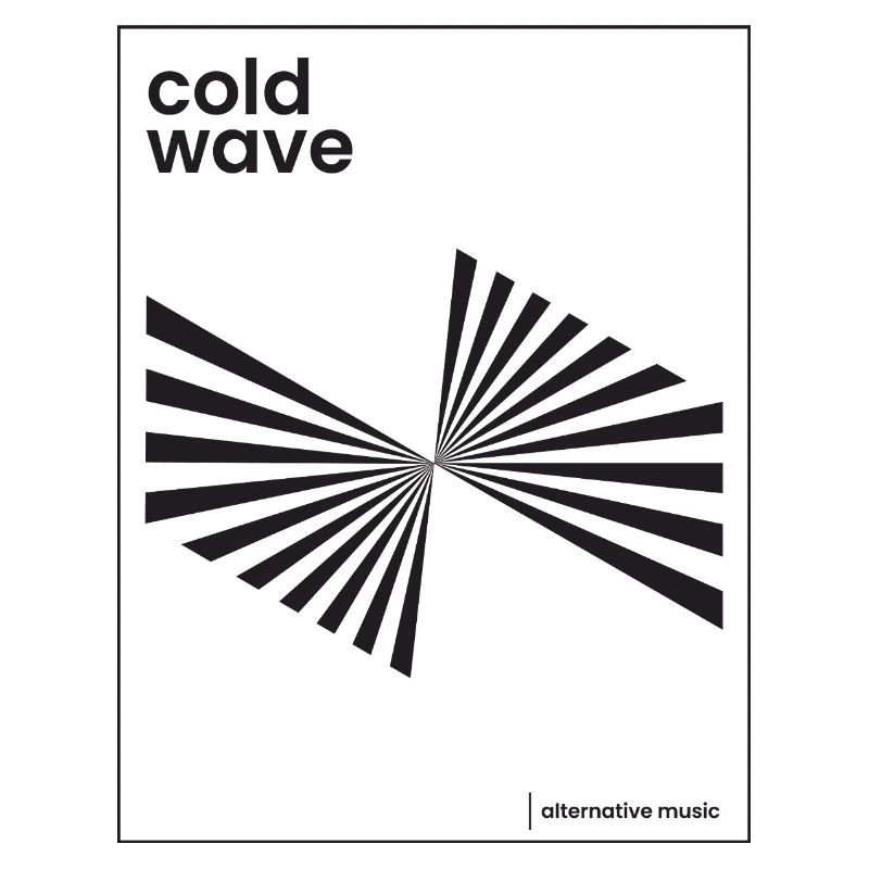 Conception d’affiche de musique Cold Wave