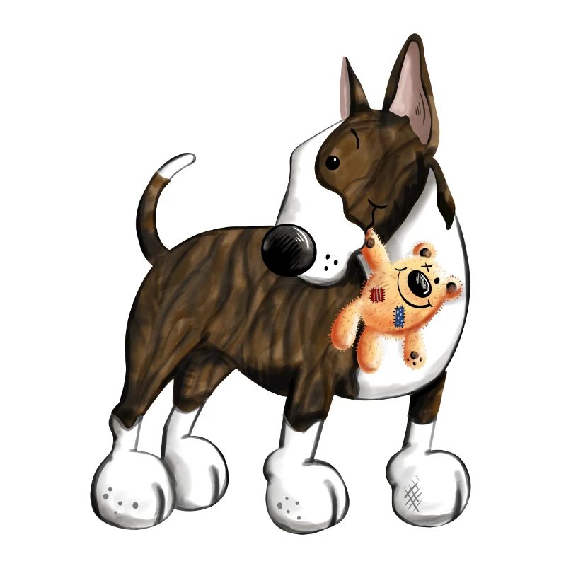 Bullterrier avec Teddy