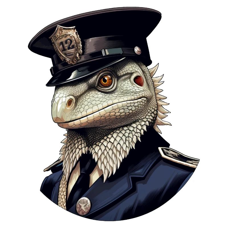Polizei Eidechsen