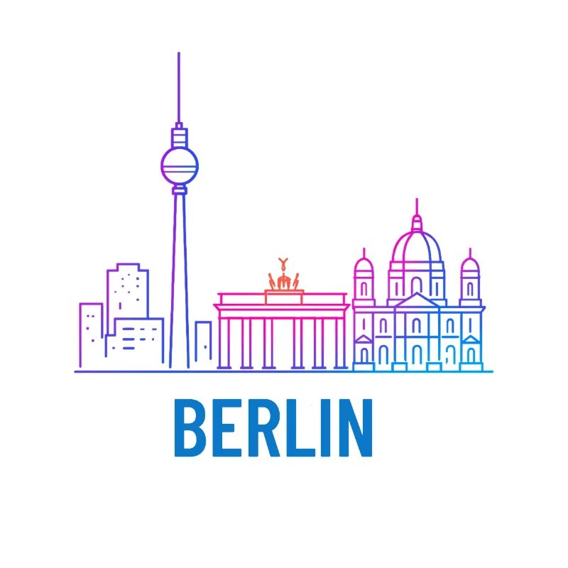 Impression de la Skyline au néon de Berlin