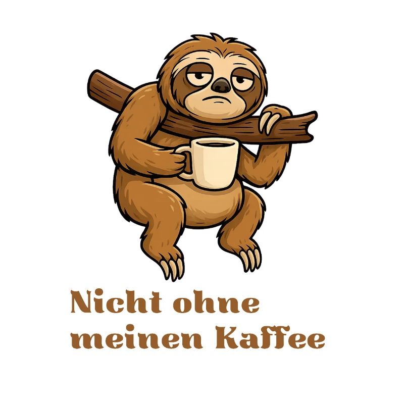 Not without my coffee Sloth