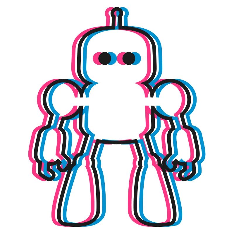 Robot 3D Effect AI Sci-Fi