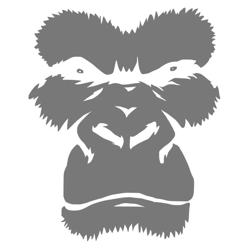Wilde Affe-Silhouette Grafik