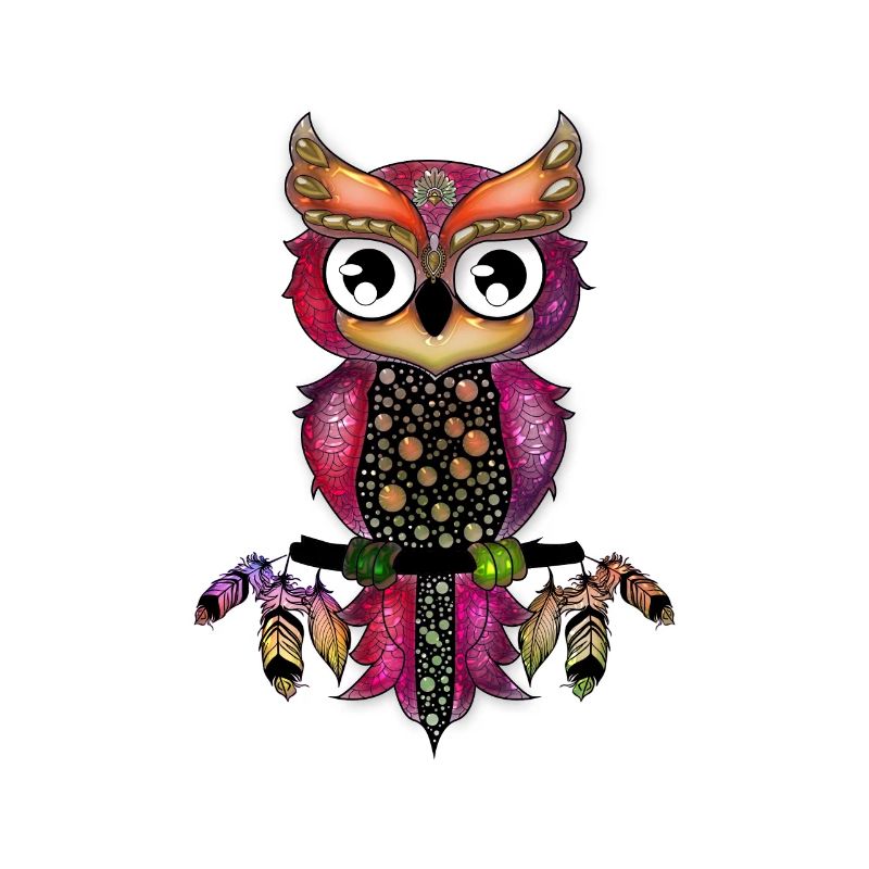 Süße elegante Eule