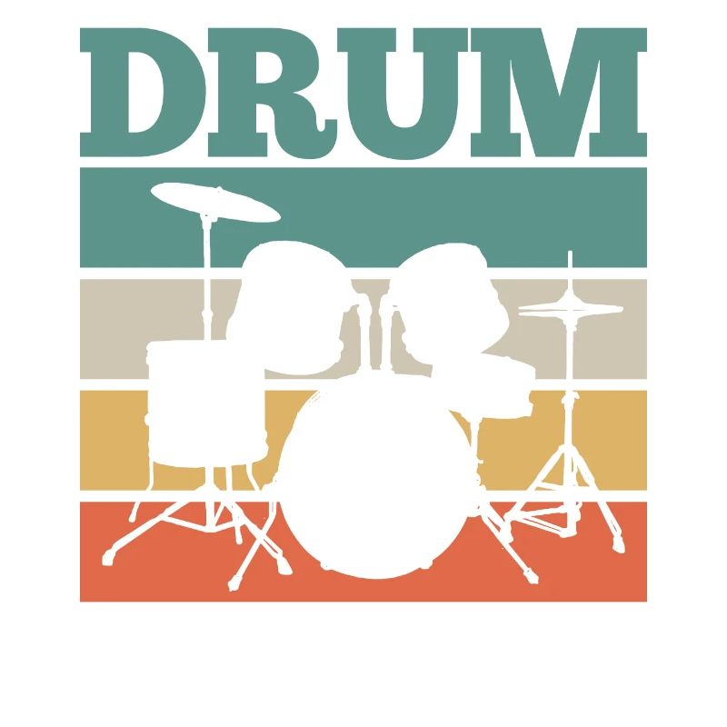 Drummer Drums Retro