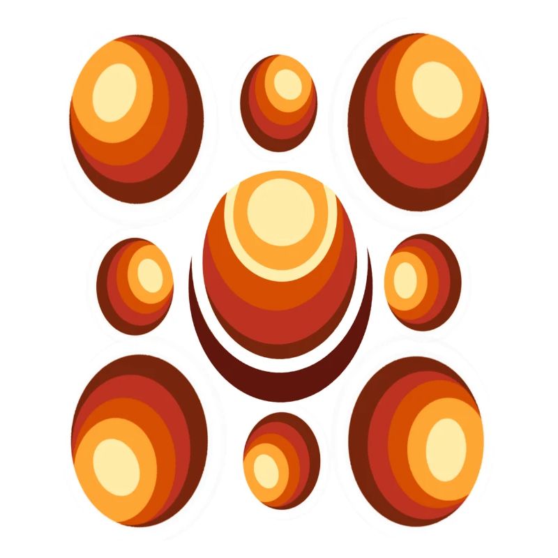 70s Wallpaper Pattern Retro Circle Pattern