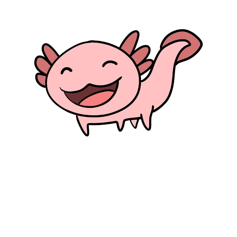 Süßes Axolotl Rosa