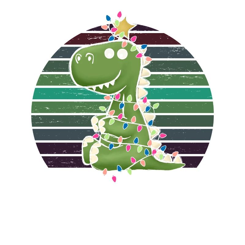 Cute Dino Light Chain Tree Rex Pajamas