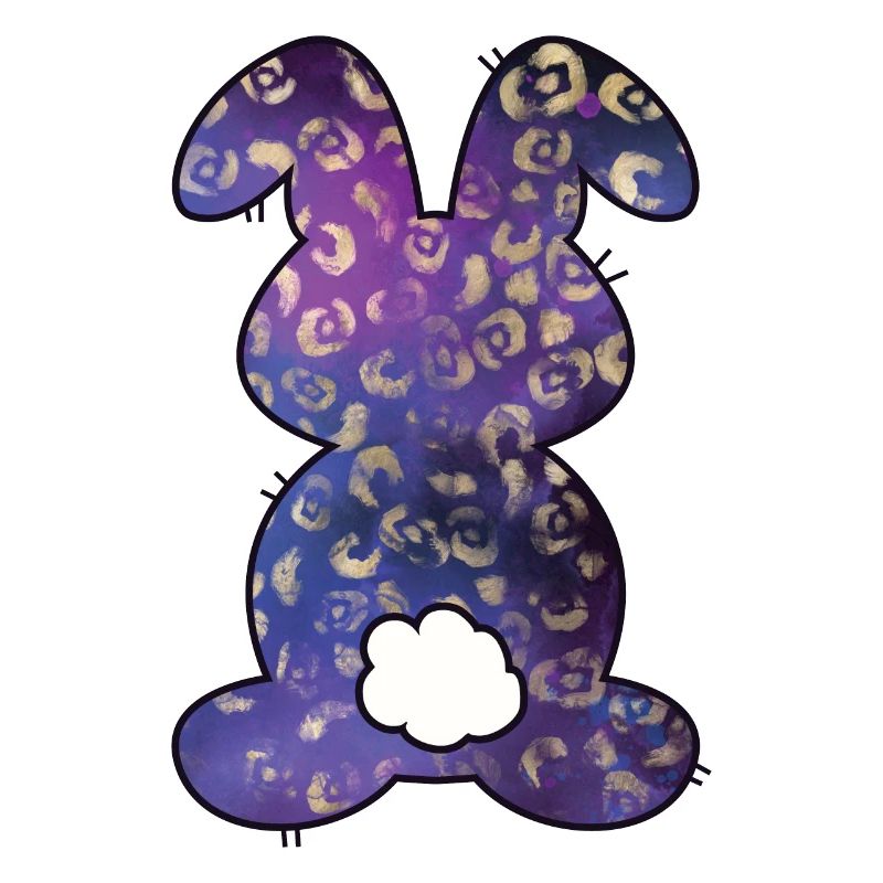 Lapin de Pâques à motif léopard