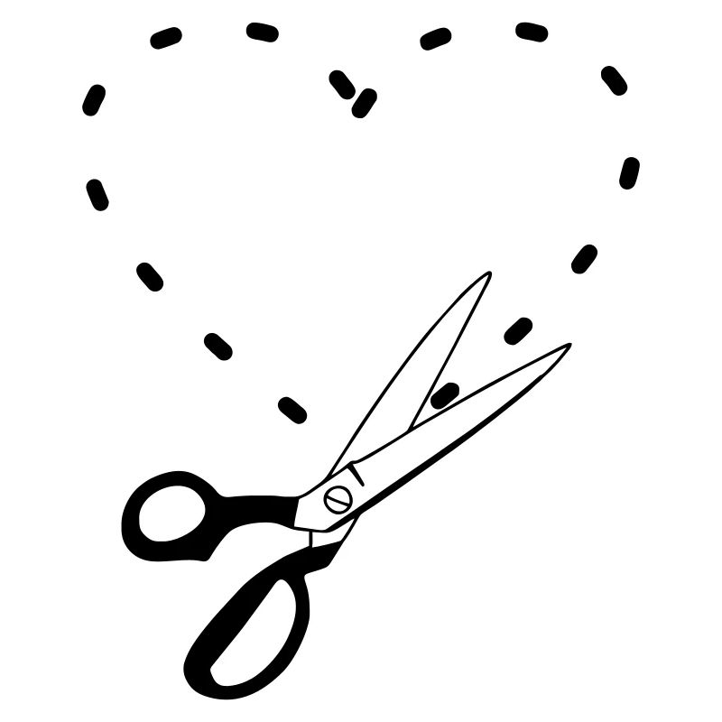 Pattern cutting heart