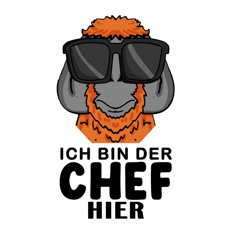 Cool Affe Chef Spruch Sonnenbrille