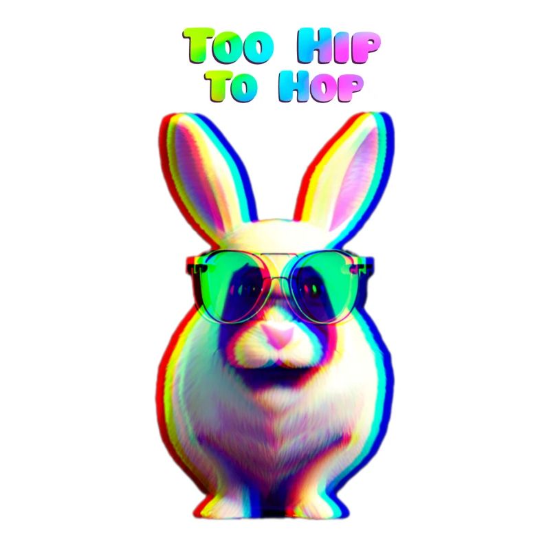 Cool Easter Bunny with Sunglasses