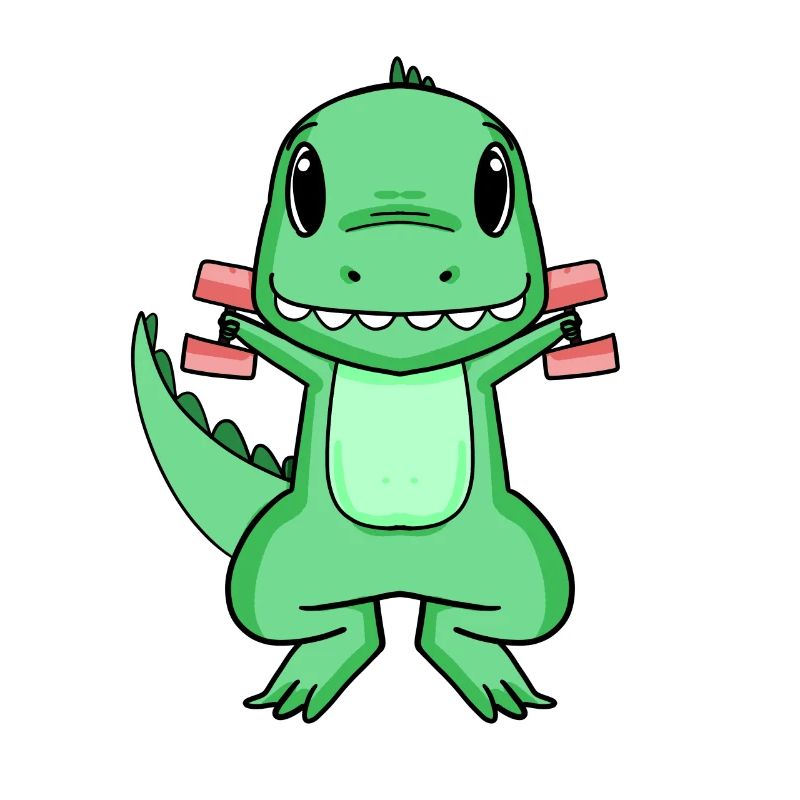 Dino Hantel Training Krafttraining Geschenk