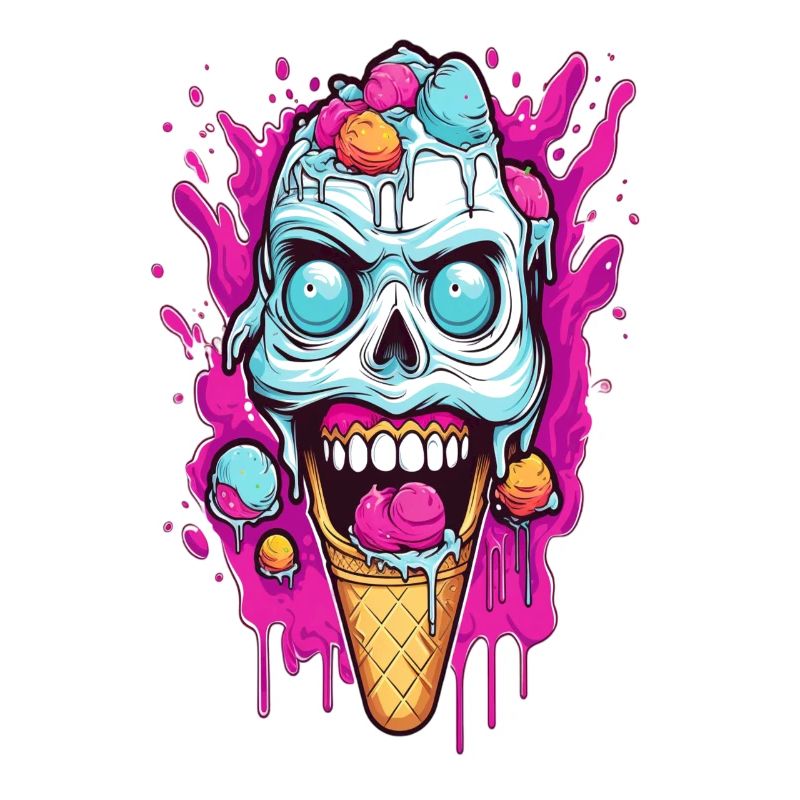 Skull Eiscreme Design
