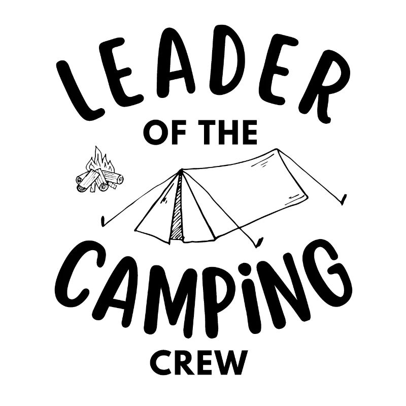 Chef de l’équipe de camping drôle