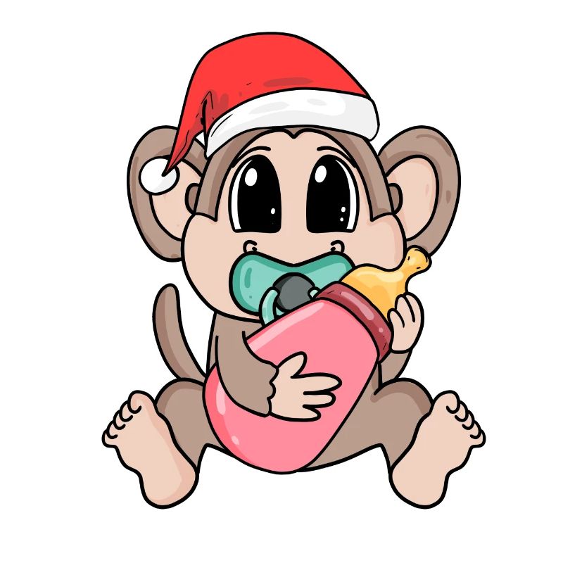 Singe bébé Noël