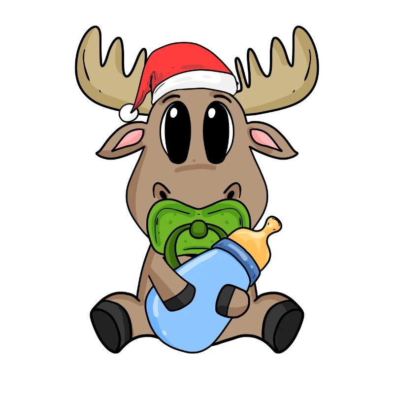 Bébé orignal Noël
