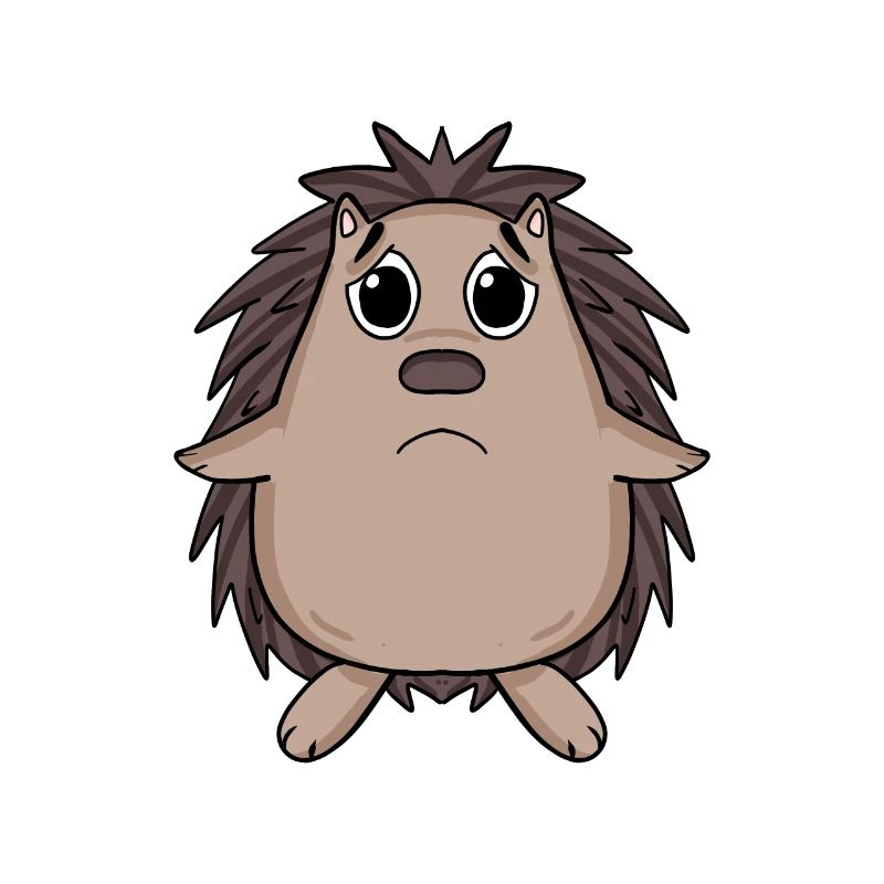 Igel Traurig - trauriger Igel