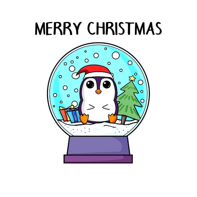 Pingouin Noël - Joyeux Noël