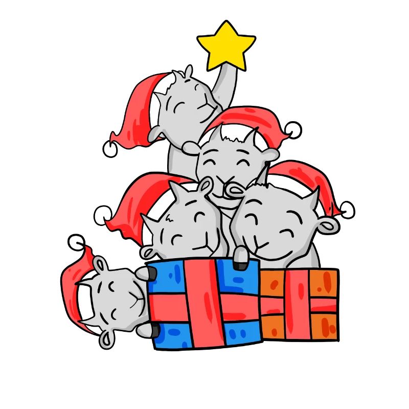 Chèvre Arbre De Noël Noël