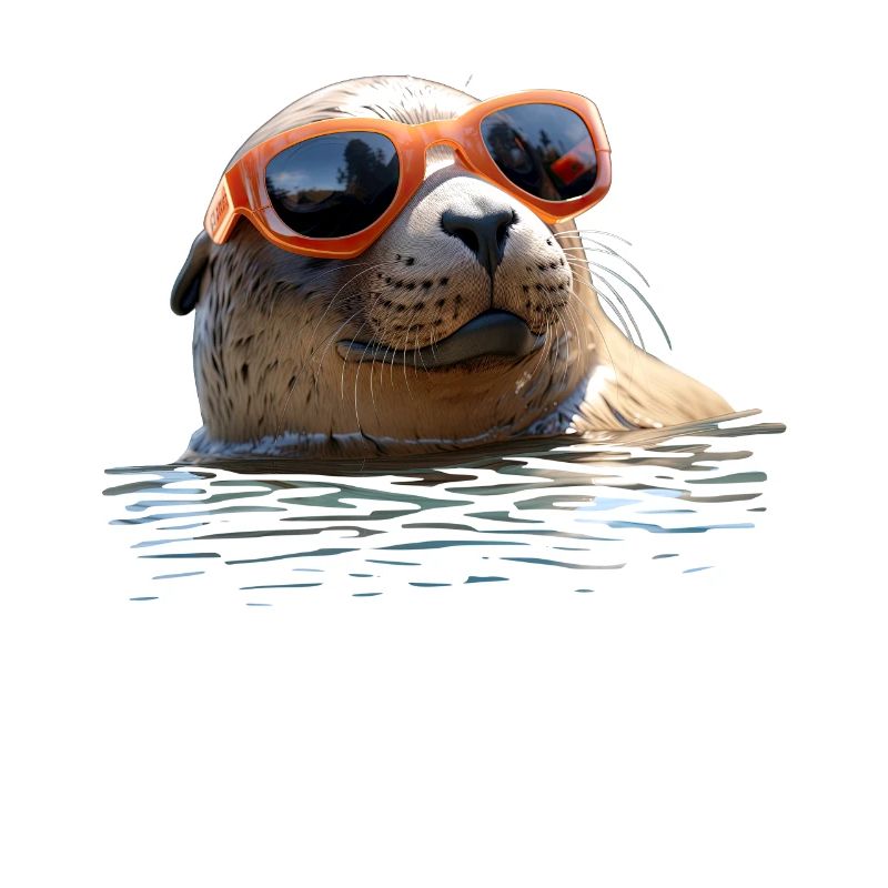 Phoque avec lunettes de soleil Phoque Morse Phoques mignons