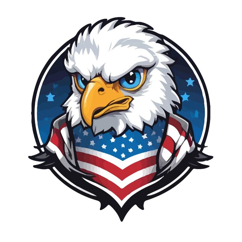 USA Aviator Eagle en cercle