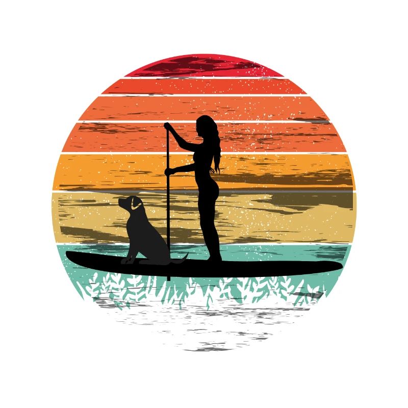 Paddleboard avec chien - Tee paddleboard