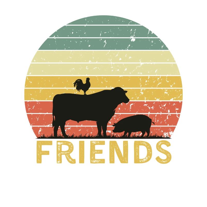 Conception d’amitié d’animaux de basse-cour