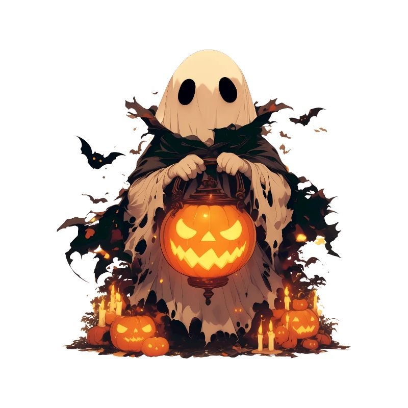 Ghost Ghost Halloween Pumpkin Lantern Gift